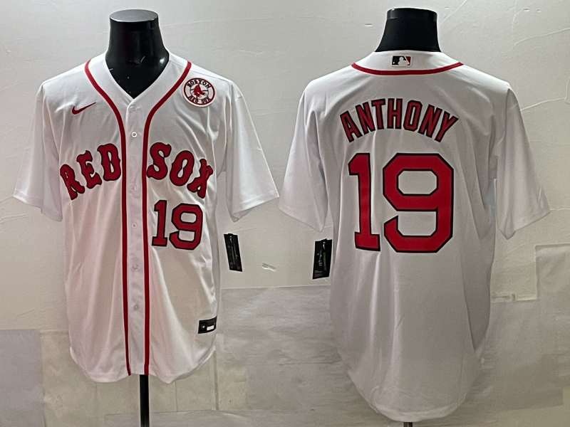 Men 2025 Boston Red Sox #19 Anthony white Nike MLB Jersey 001